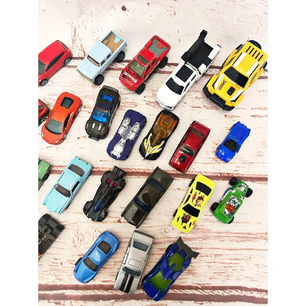 HOT WHEELS & MATCHBOX Diecast Car Lot 33 Mixed Variety Trucks Racing Classics